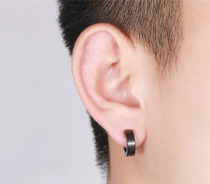 Clip-On Earrings with Hanging Cross Design - Image 5