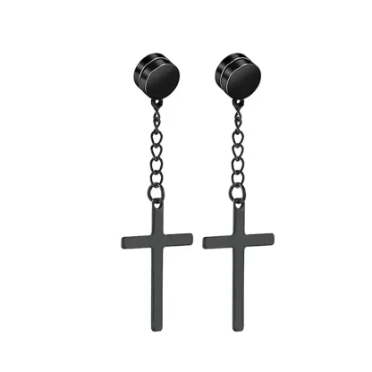 Magnetic Ear Stud with Hanging Design