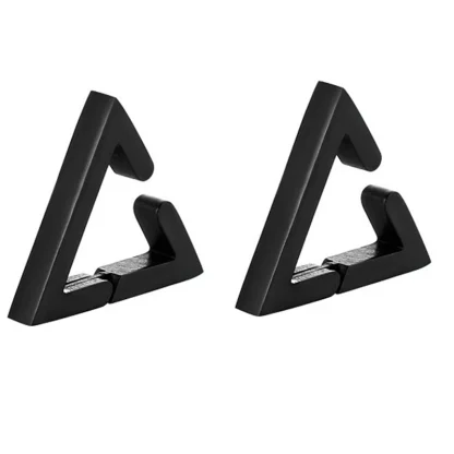 Black Ear Clip Earrings for Men - Image 6