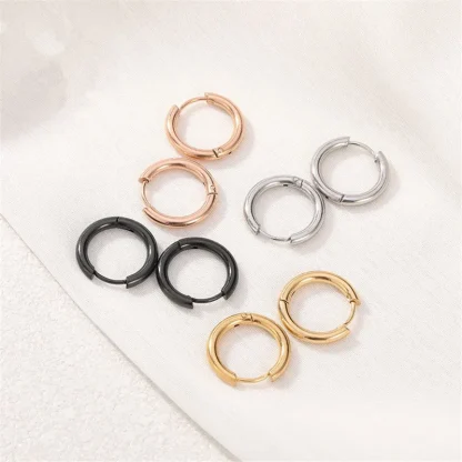 Elegant Simple Hoop Earrings for Women - Image 12