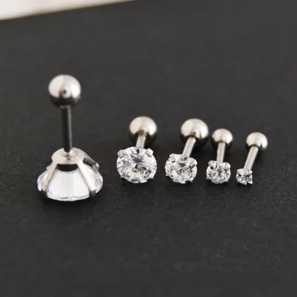 Luxury Stud Earrings with Bling Design - Image 7