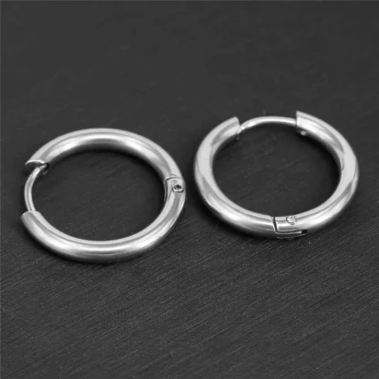 Elegant Simple Hoop Earrings for Women - Image 2