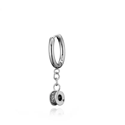 Chain Earrings with Fish Bone Dangle - Image 8