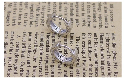 Sleek Hoop Earrings with Shiny Design - Image 4