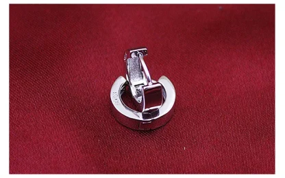 Sleek Hoop Earrings with Shiny Design - Image 8