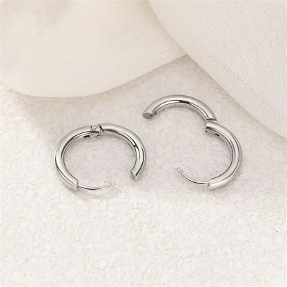 Elegant Simple Hoop Earrings for Women - Image 9
