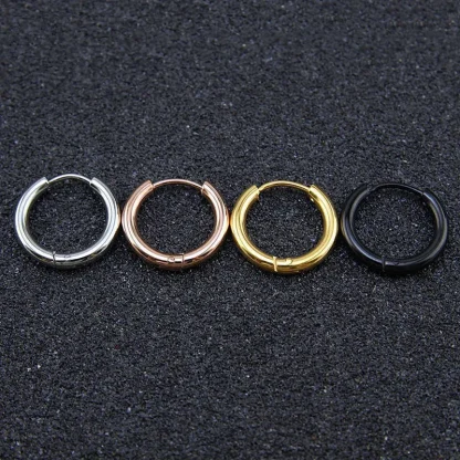 Elegant Simple Hoop Earrings for Women - Image 8
