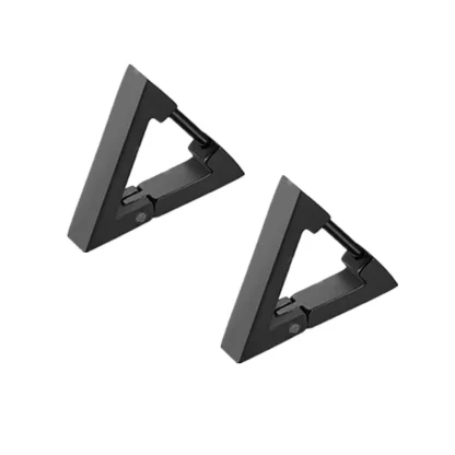 Stud Black Earrings with Skeleton Design - Image 9