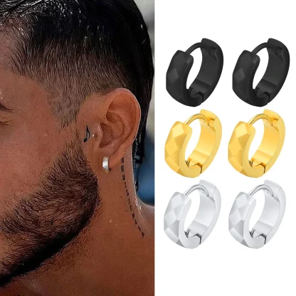 Geometric Hoop Earrings for Men and Women - Image 6