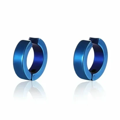 Simple Shiny Stud Earrings with Magnetic - Image 10