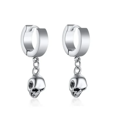 Hoop Earrings with Blade Shaped Tangle - Image 9