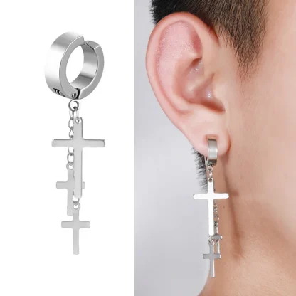Stylish Cuff Earrings with Spike Design - Image 5