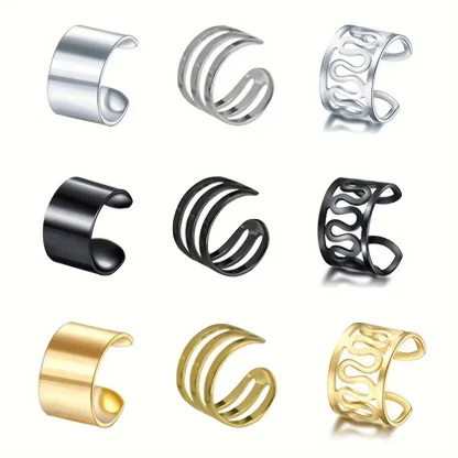 Non-Piercing Trendy Clip-On Earrings - Image 3