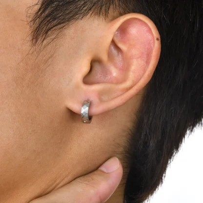 Geometric Hoop Earrings for Men and Women - Image 2