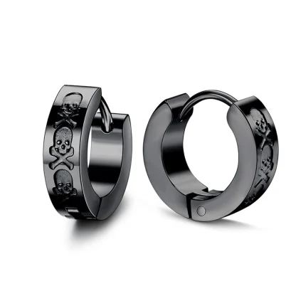 Hoop Earrings with Blade Shaped Tangle - Image 5