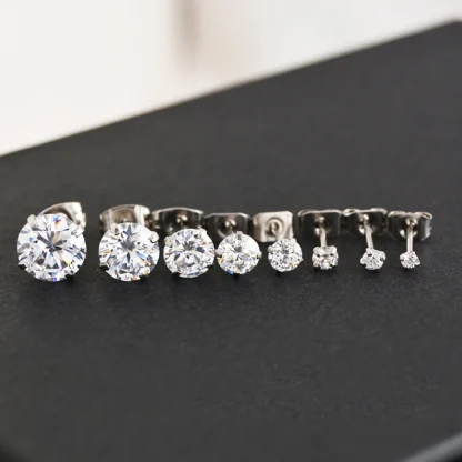Luxury Stud Earrings with Bling Design - Image 9