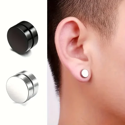 Magnetic Round Earrings for Non-piercing