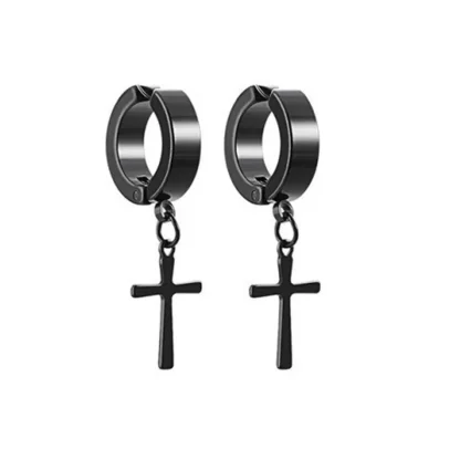Simple Shiny Stud Earrings with Magnetic - Image 4