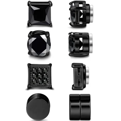 Non-Piercing Square Earrings with Luxury Design - Image 5