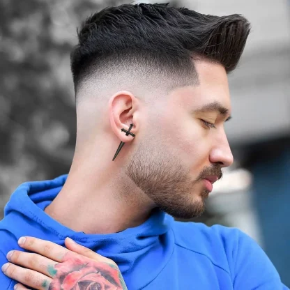 Gothic Sword Shaped Earrings for Men - Image 2