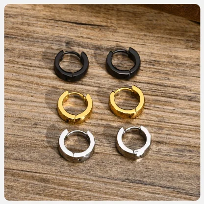 Geometric Hoop Earrings for Men and Women - Image 11
