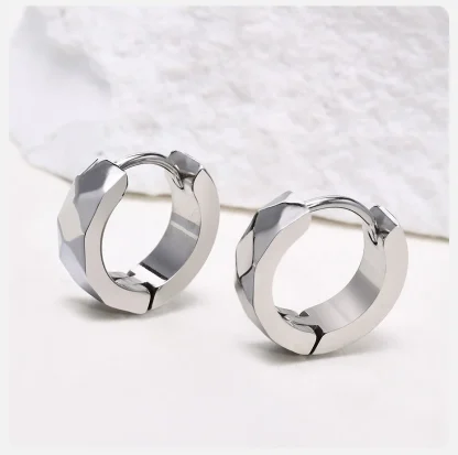 Geometric Hoop Earrings for Men and Women - Image 7
