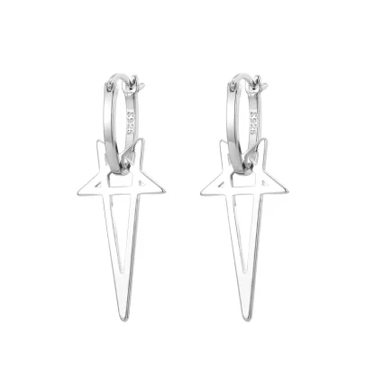 Stylish Pentagram Dangle Earrings - Image 4
