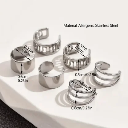 Non-Piercing Trendy Clip-On Earrings - Image 6