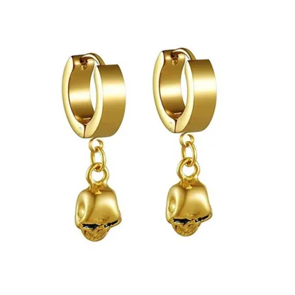 Hoop Earrings with Blade Shaped Tangle - Image 12