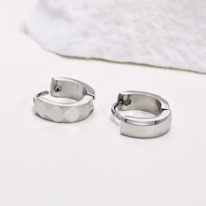 Geometric Hoop Earrings for Men and Women - Image 8