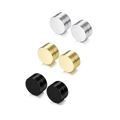Sleek Non-piercing Earrings with Magnet - Image 4