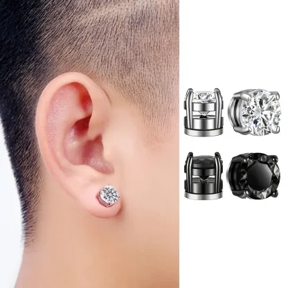 Magnetic Round Earrings for Non-piercing - Image 8