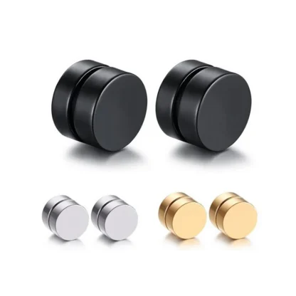 Sleek Non-piercing Earrings with Magnet - Image 3