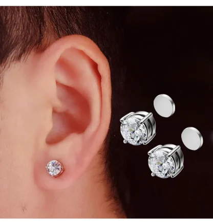 Magnetic Earrings with Luxury Bling